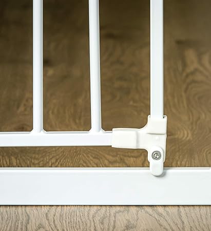 Regalo Easy Step 36" Extra Tall Walk Thru Baby Gate (White) - Kidsy