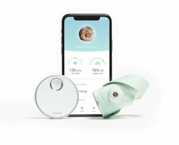 New Owlet Smart Sock 3rd Generation Baby Monitor (Mint)