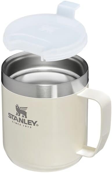 STANLEY Stay - Hot Camp Mug (Cream Gloss, 12 oz) - Kidsy