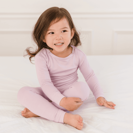 Toddler/Kids Bamboo Pajamas - Blush - Kidsy