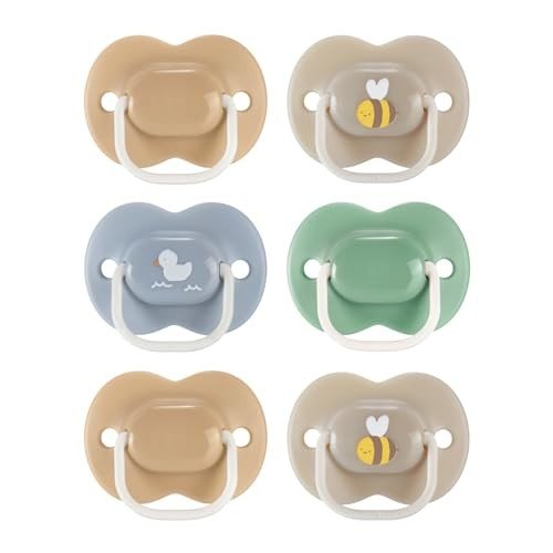 Tommee Tippee Anytime Matte 18–36M Pacifiers 6 - Pack (Blue/Green/Grey) - Kidsy