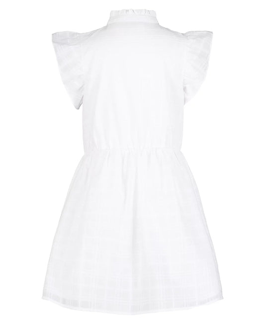 Tommy Hilfiger Big Girls Dobby Short Sleeve Dress (Large, 12/14) - Kidsy