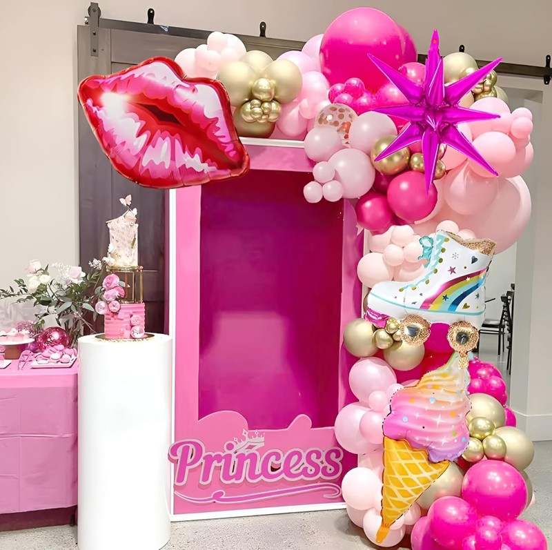 TypicalEve Birthday Decorations for Girls Princess Party (Pink) - Kidsy