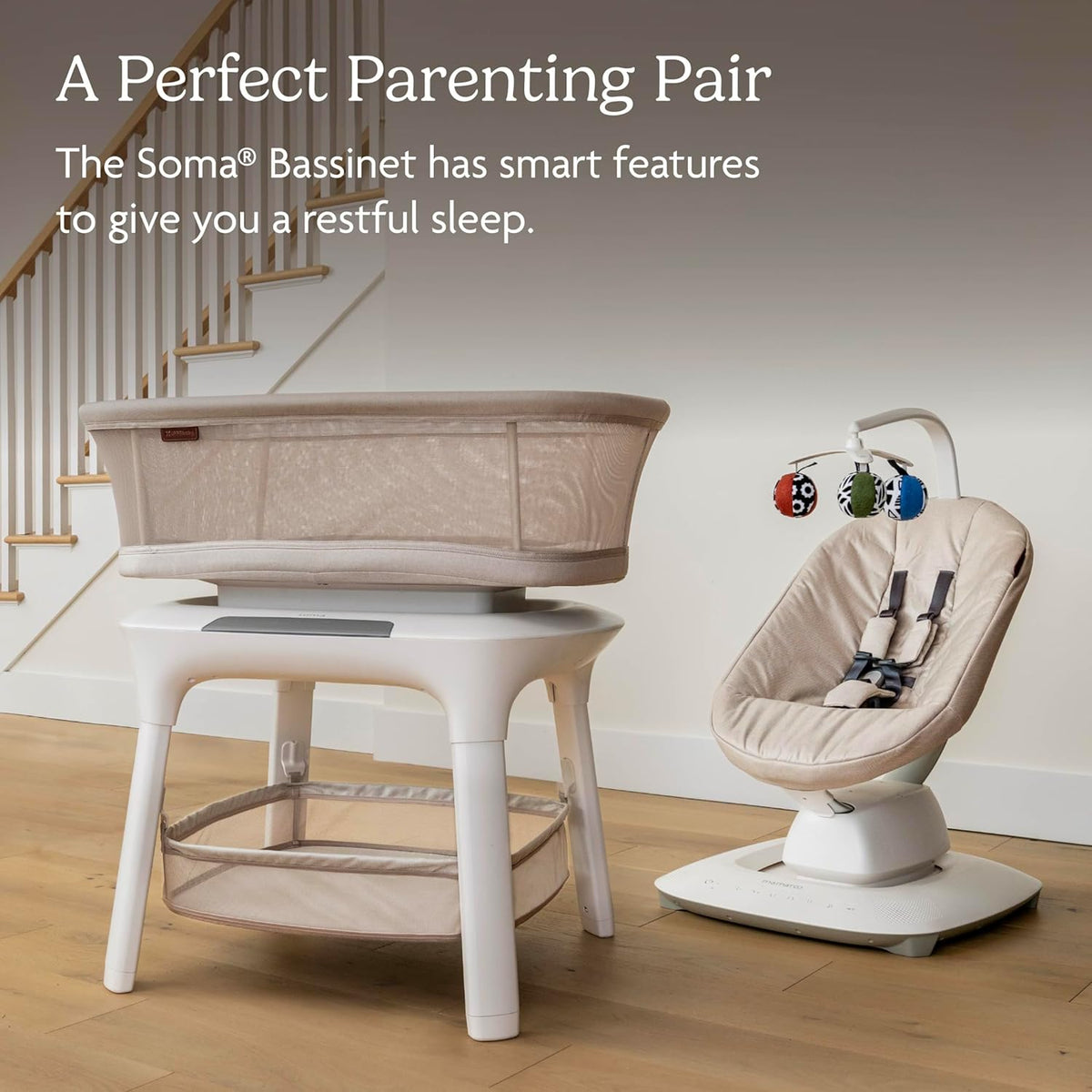 UPPAbaby Mamaroo Smart Swing Jake (Charcoal Mélange) - Kidsy