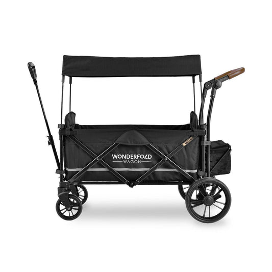 WONDERFOLD X2 Push and Pull Wagon Stroller (Black) - Kidsy