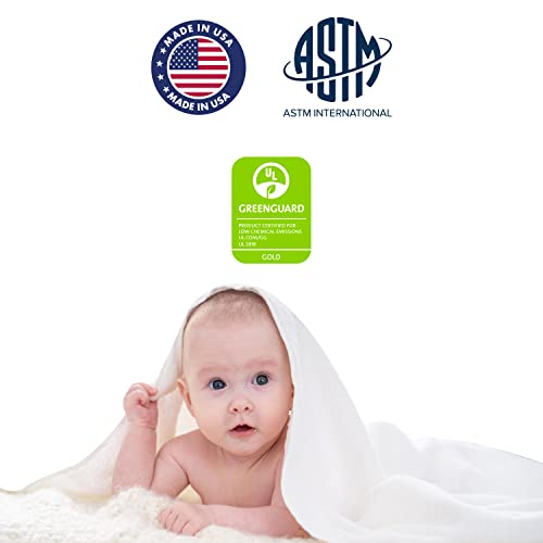 New Dream On Me Sunset 3" Mini/Portable Crib Mattress 38" x 24" (White)