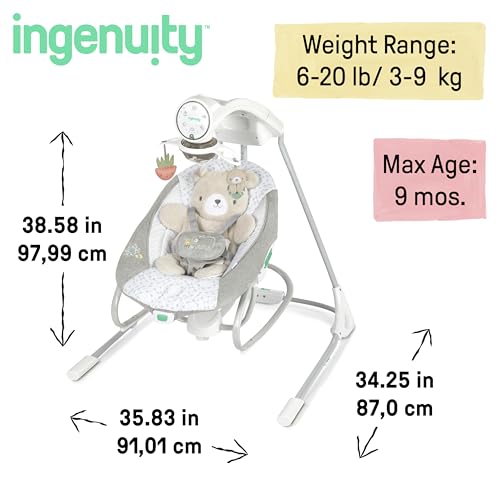 Ingenuity InLighten Soothing Swing & Rocker (Nate)