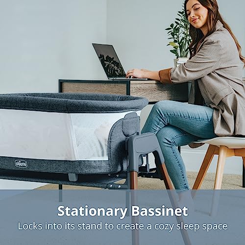 Chicco LullaGlide 3 - in - 1 Baby Bassinet Includes Carry Bag (Luna/Grey) - Kidsy