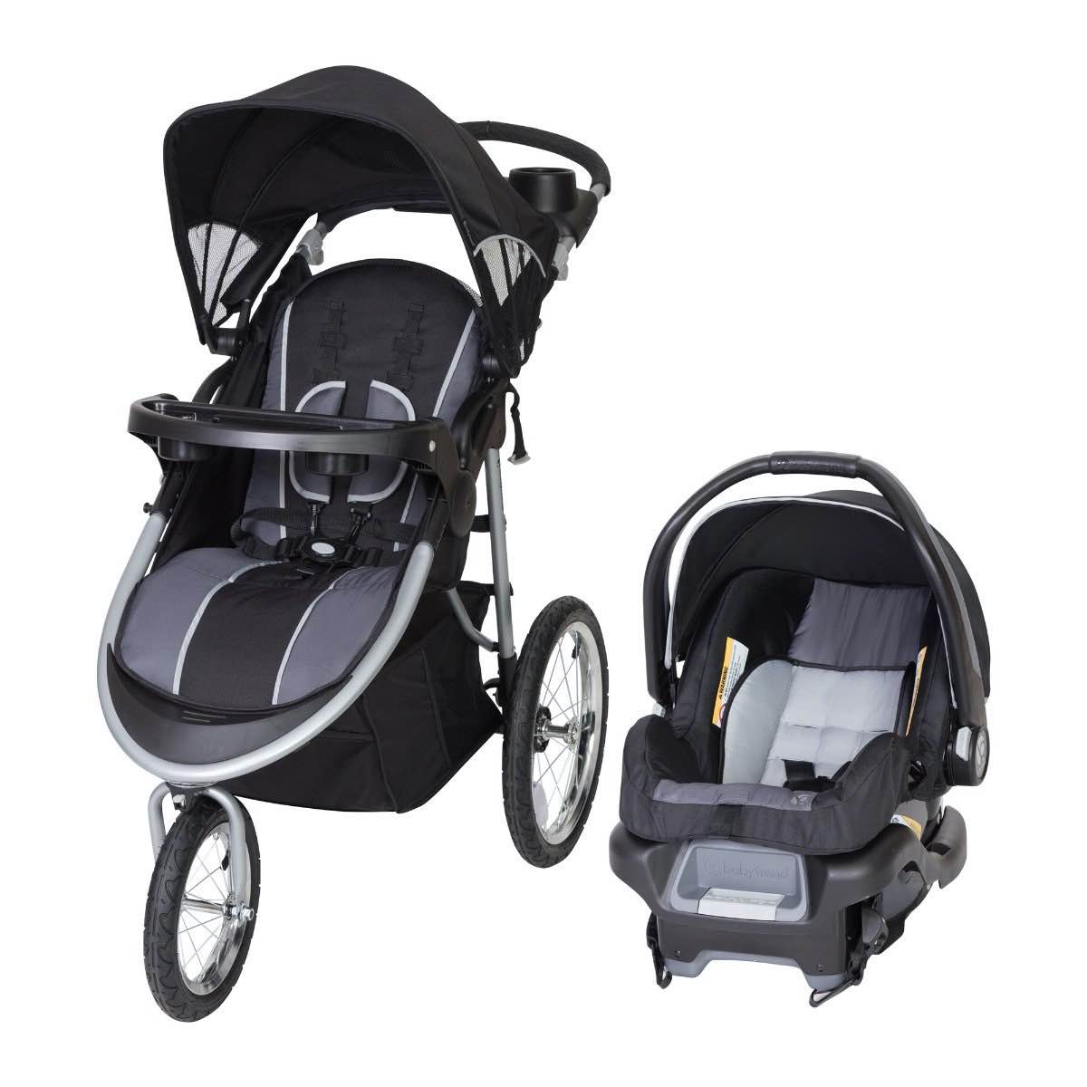 New BabyTrend Pathway 35 Jogger Travel System (Optic Grey)