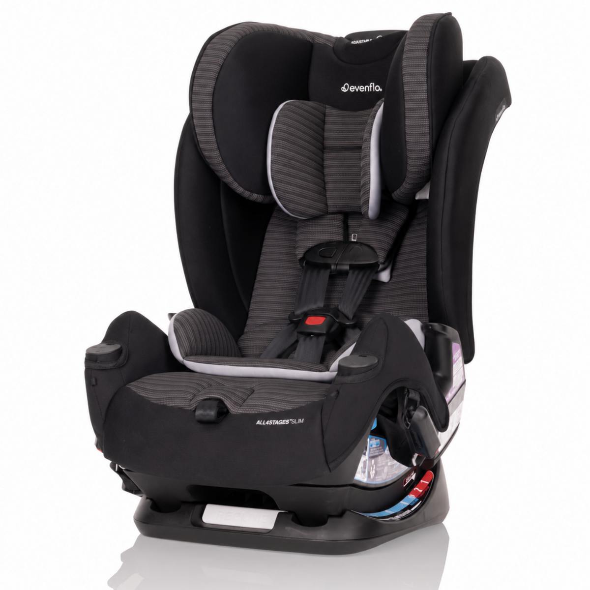 Evenflo All4Stages Slim 4-in-1 Convertible Car Seat (Tybee Black)