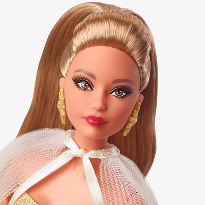 Barbie Holiday Doll 2023 with Wavy Brunette Hair