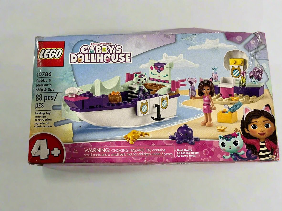 New LEGO Gabby's Dollhouse Gabby & MerCat’s Ship & Spa Building Toy 10786