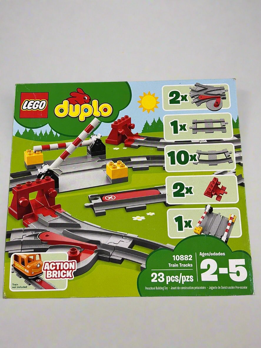 New LEGO DUPLO Town Train Tracks Expansion Set 10882 - Building Block Railway Toys