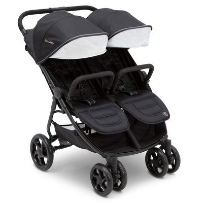 New Jeep Destination Ultralight Side X Side Double Stroller by Delta Children - Midnight Black