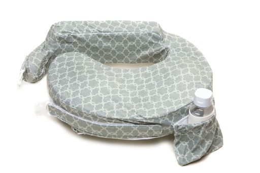 My Brest Friend Deluxe Nursing Pillow (Flower Key, Grey)