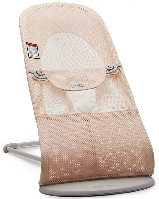 New BabyBjorn Bouncer Balance Soft in Mesh Pearly (Pink/White)