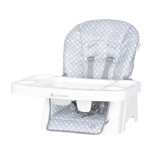 New Baby Trend Adapt SpaceSaving Booster High Chair (Pebblestone Aqua)