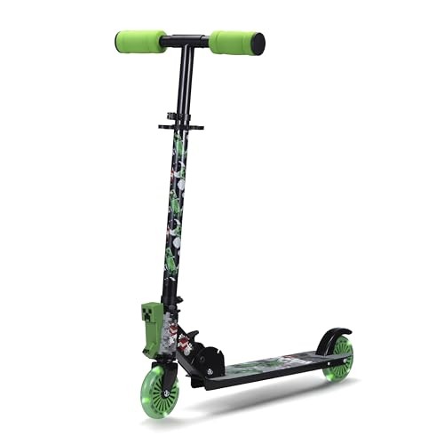 Minecraft 2 Wheel Kick Scooter with Light up Wheels Foldable (Minecraft)