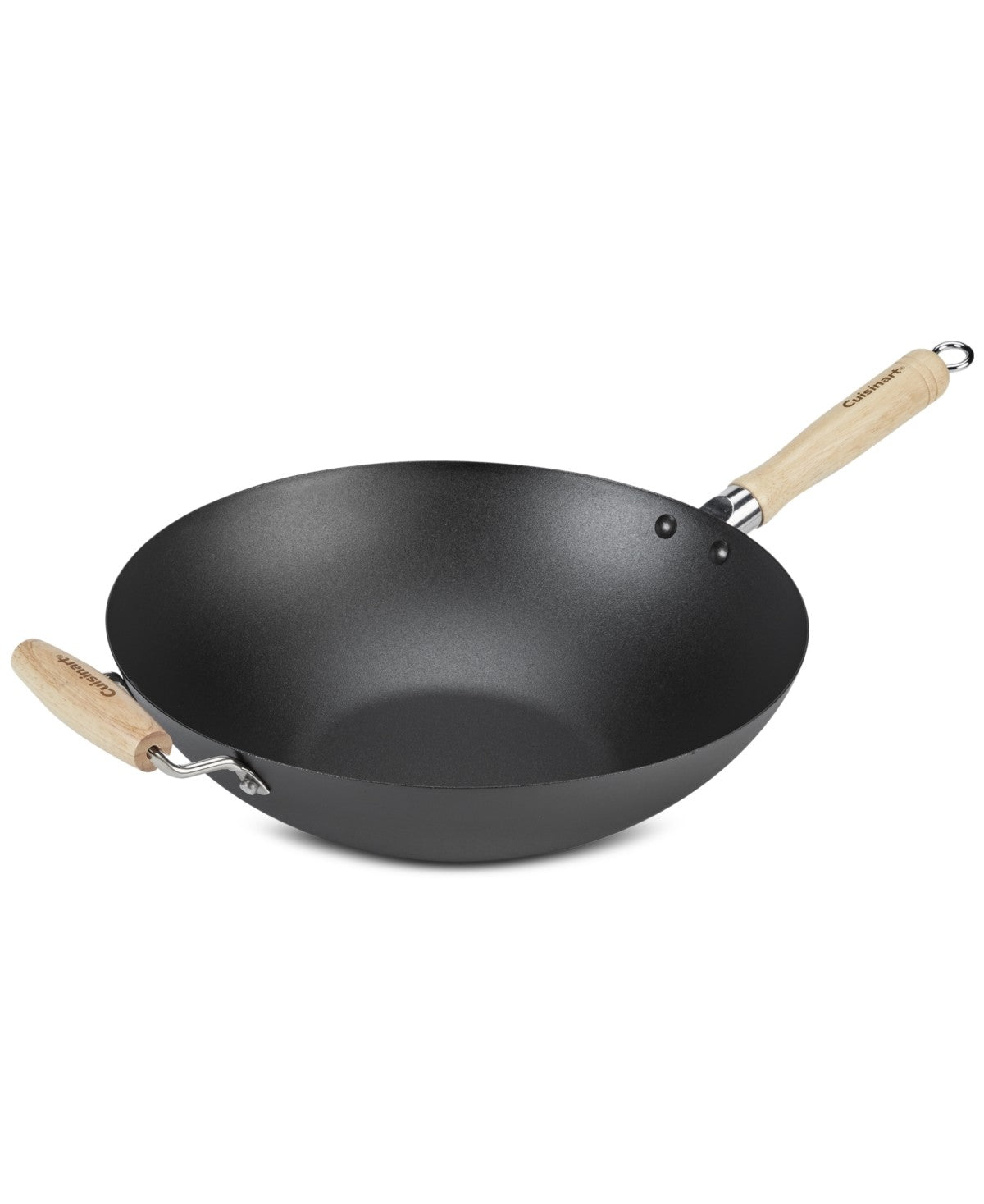 Cuisinart 14" Carbon Steel Wok with Helper Handle