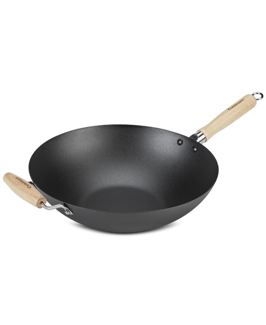 Cuisinart 14" Carbon Steel Wok with Helper Handle
