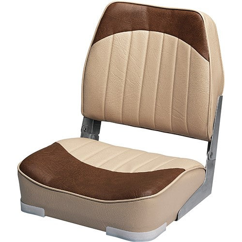 New Wise Standard Low Back Boat Seat (Sand/Brown)