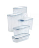 LOCK & LOCK Easy Essentials Pantry Storage Set Food Containers 10 Piece (Clear)
