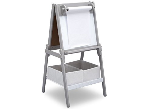 New Delta Children MySize Double-Sided Storage Easel (Grey)