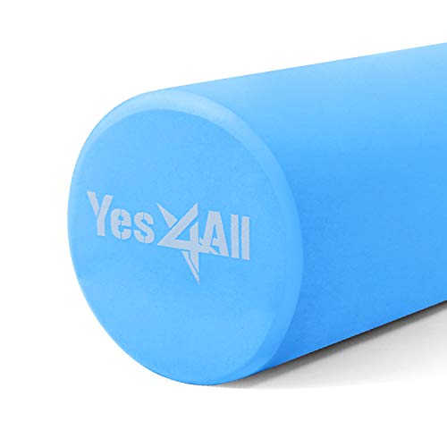 Yes4All 36inch Exercise Foam Roller EVA (Blue, 36 inches)