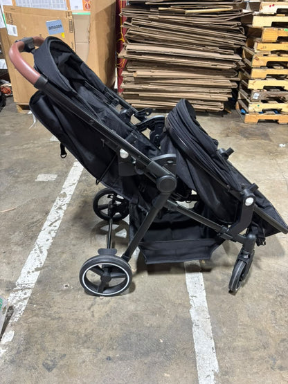 Double Tandem Stroller for Newborn & Toddler (Black)