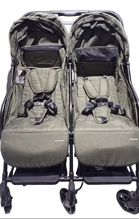 Mompush Lithe Double Stroller (Green)
