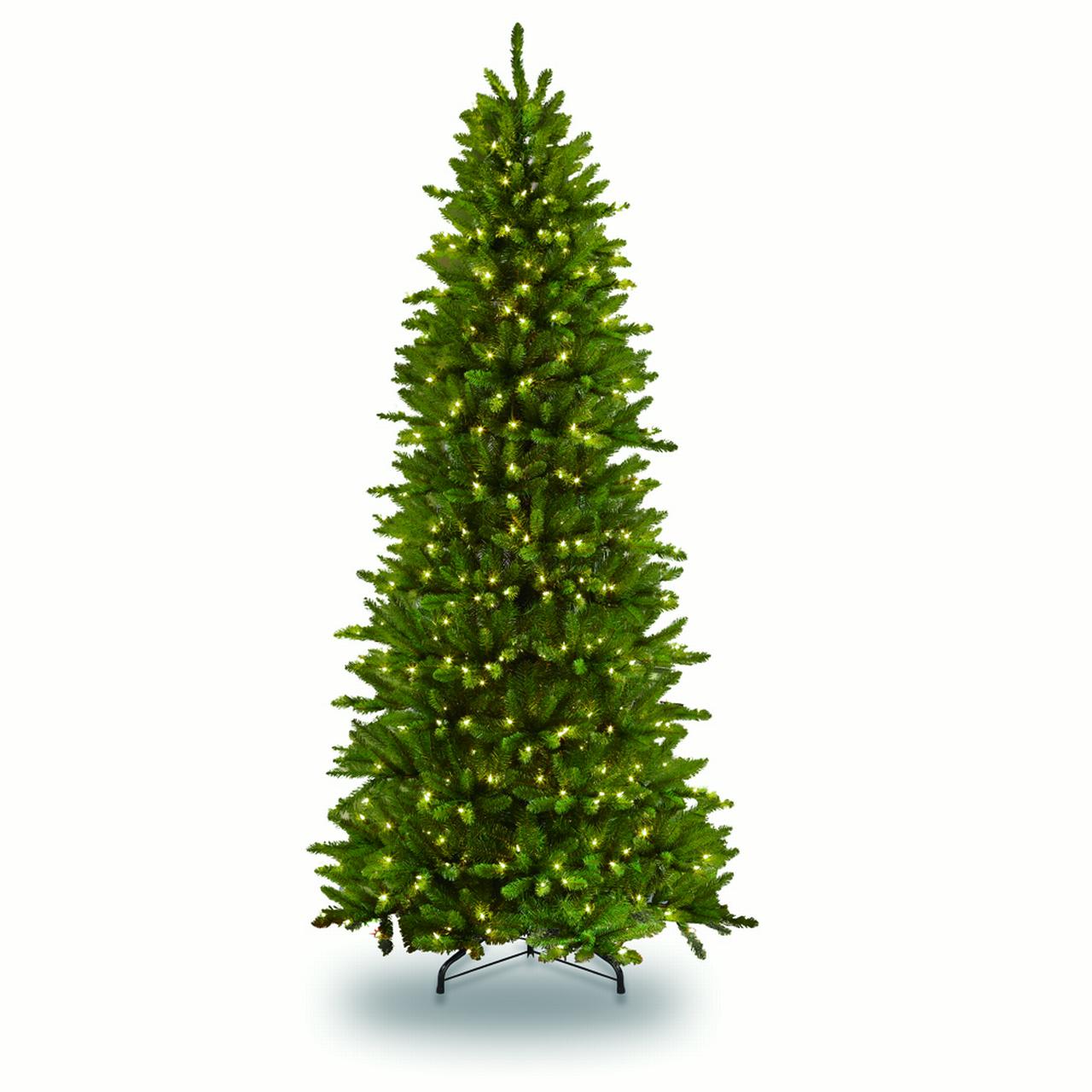 Puleo International Fraser Fir Clear Pre-lit Slim Christmas Tree