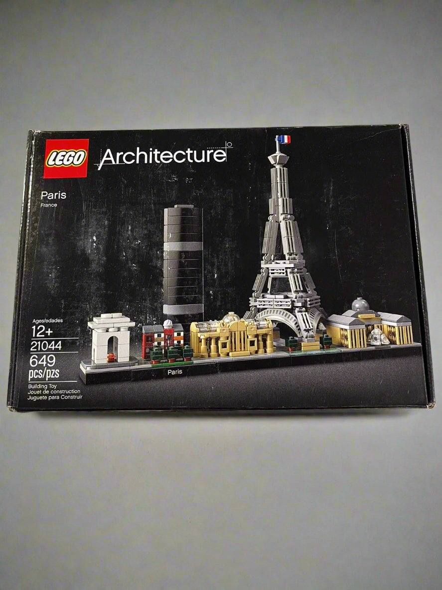 New LEGO Architecture Paris Skyline Collectible Model Building Kit with Eiffel Tower and The Louvre 21044