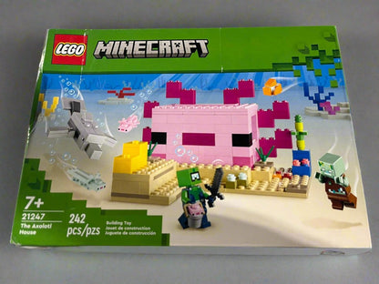 New LEGO Minecraft The Axolotl House 21247 Building Toy Set