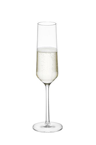 NEW - Schott Zwiesel Tritan Crystal Glass Pure Stemware Collection Champagne Flute, Set of 6