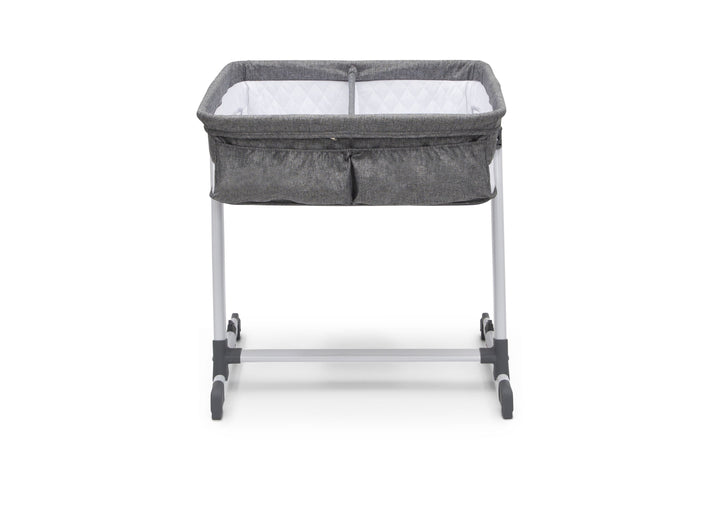 New Simmons Kids By The Bed City Sleeper Bassinet for Twins (Grey Tweed)