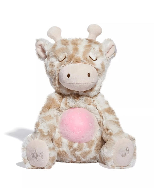 Geoffrey's Toy Box 10" Soothing Giraffe Plush Stuffed Animal Toy with LED Lights and Sound