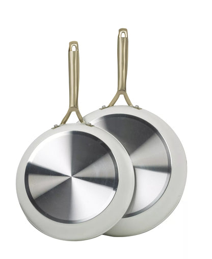 Sedona Kitchen Forged Aluminum 10" and 12" 2 PC Saute Pan Set (Denim)