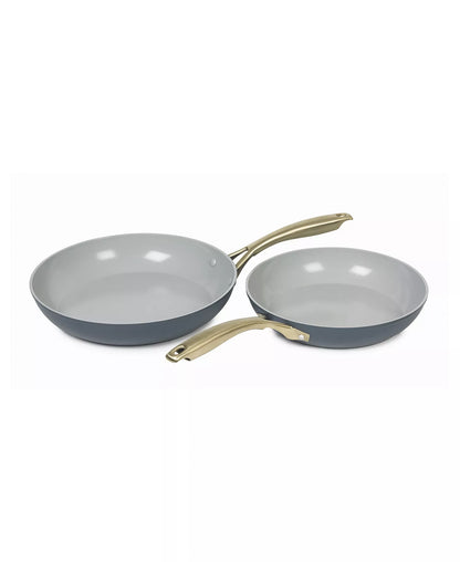 Sedona Kitchen Forged Aluminum 10" and 12" 2 PC Saute Pan Set (Denim)
