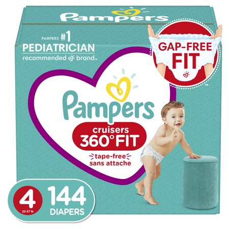 New Pampers Cruisers 360 Diapers (Size 4, 144 Count)