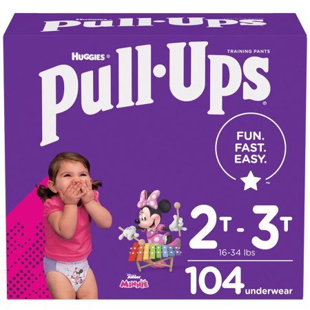 New Pull-Ups Girls' Learning Designs Training Pants Econ+ Pack (Size 2T-3T - 104ct)