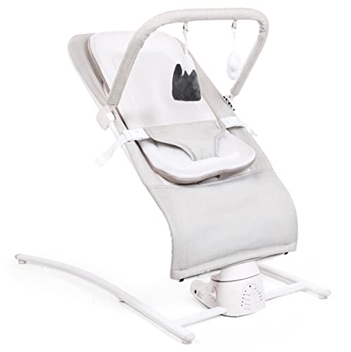 New Baby Delight Alpine Wave Deluxe Portable Bouncer (Driftwood Grey)