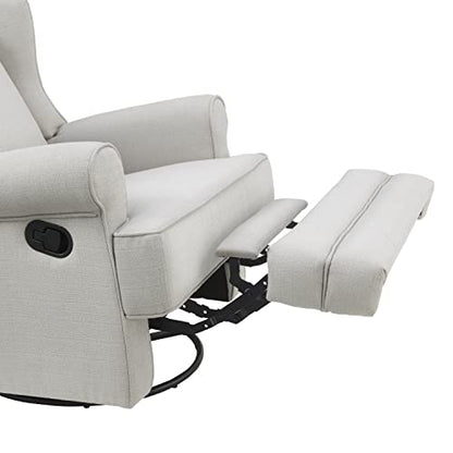 New Oxford Baby Teegan Upholstered Swivel Glider & Recliner Nursery Chair (Sand)