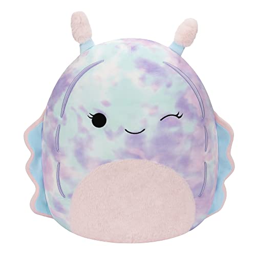 New Squishmallows 14-Inch Dottie Pink and Blue Tie-Dye Sea Slug - Toy Plush