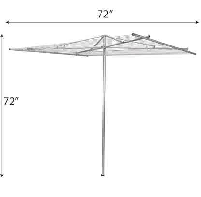 New Household Essentials 17140-1 Rotary Outdoor Umbrella Drying Rack- Clothesline