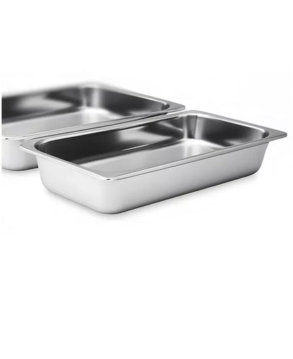 Elite Cuisine 7.5-Quart Electric Buffet Server with 3 Trays (Stainless Steel)