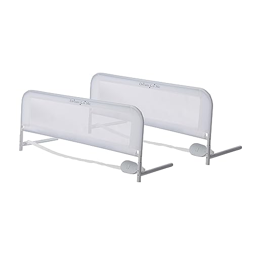 New Dream On Me Adjustable Mesh Bed Rail (White)