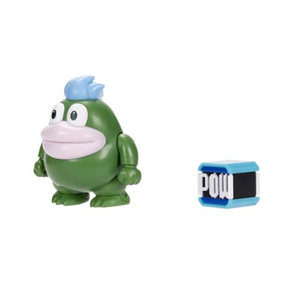 New Nintendo Super Mario 4-Inch Spike Poseable Figure with Pow Block Accessory