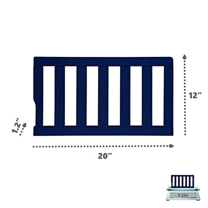 Dream On Me Convertible Crib Toddler Guard Rail (Royal Blue)