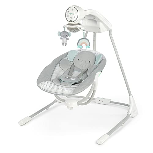 Ingenuity InLighten 5-Speed Baby Swing (Van Elephant)