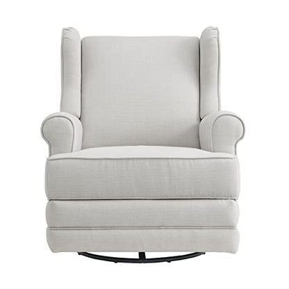 New Oxford Baby Teegan Upholstered Swivel Glider & Recliner Nursery Chair (Sand)